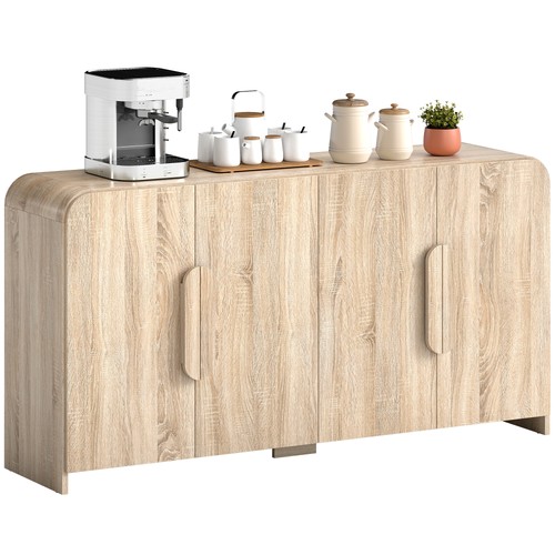 Homcom madia con armadietti - con,